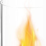 12" Black And Clear Metal And Glass BioEthanol Portable Tabletop Firepit - HomeRoots - Flyclothing LLC