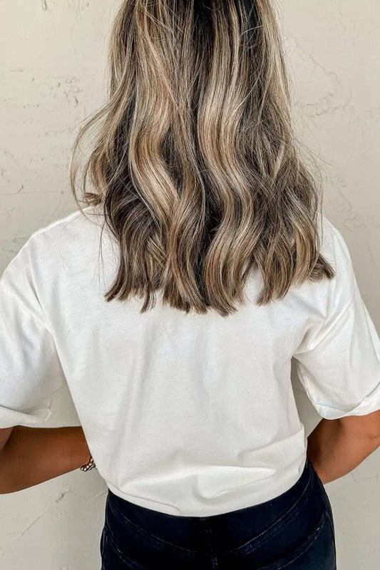 Lightening NASHVILLE Sequin Round Neck T-Shirt - Trendsi - Flyclothing LLC