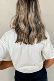 Lightening NASHVILLE Sequin Round Neck T-Shirt - Trendsi