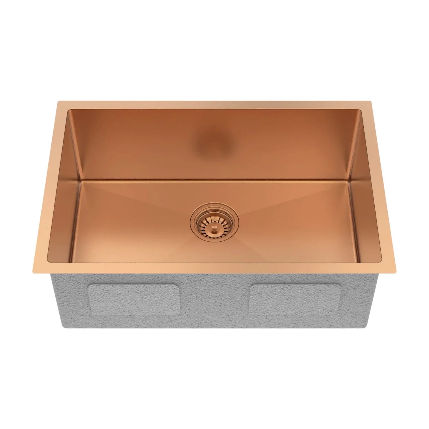 10" X 27" Rose Gold Stainless Steel Undermount Kitchen Sink - Homeroots - Flyclothing LLC
