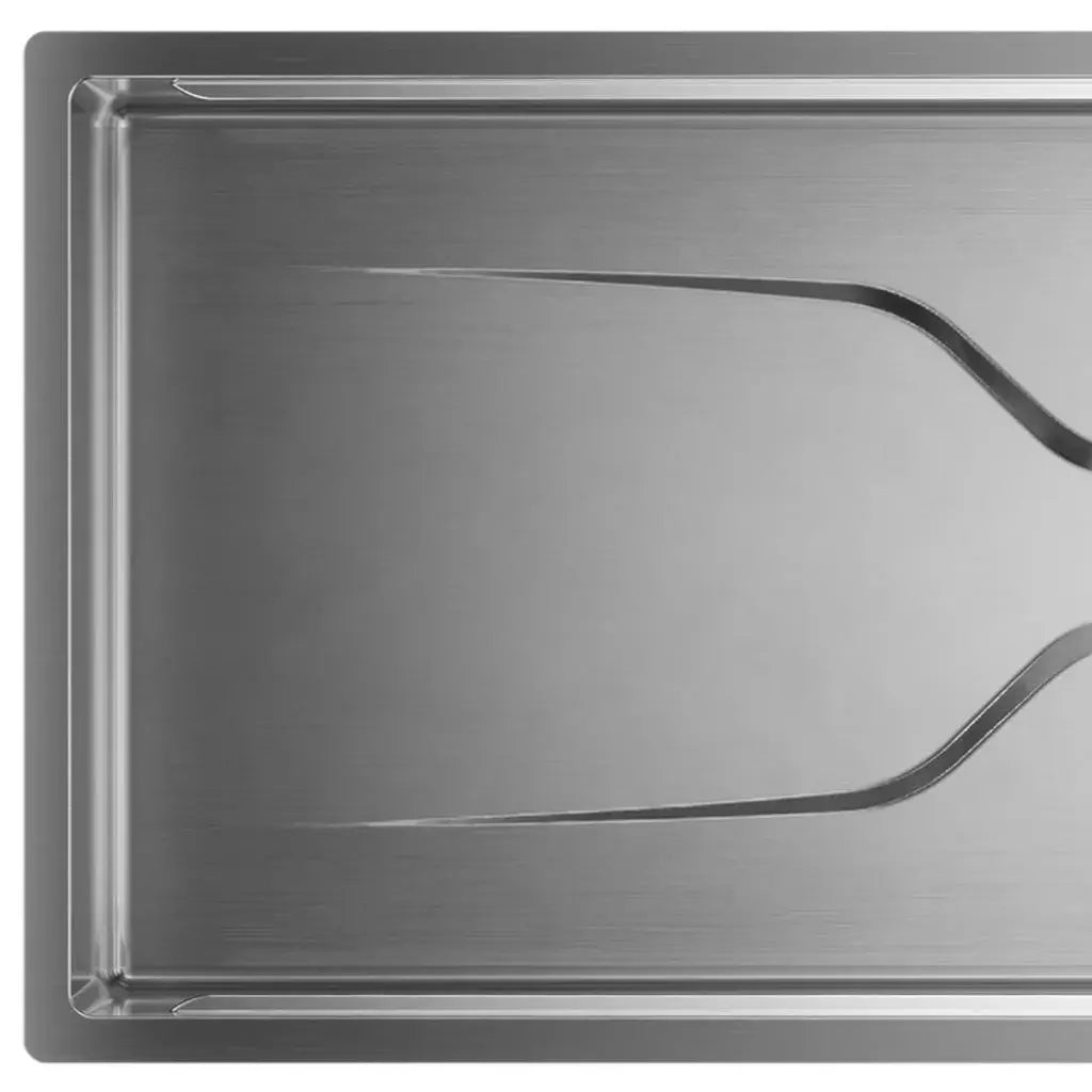 9" X 30" Silver Stainless Steel Undermount Kitchen Sink - Homeroots - Flyclothing LLC