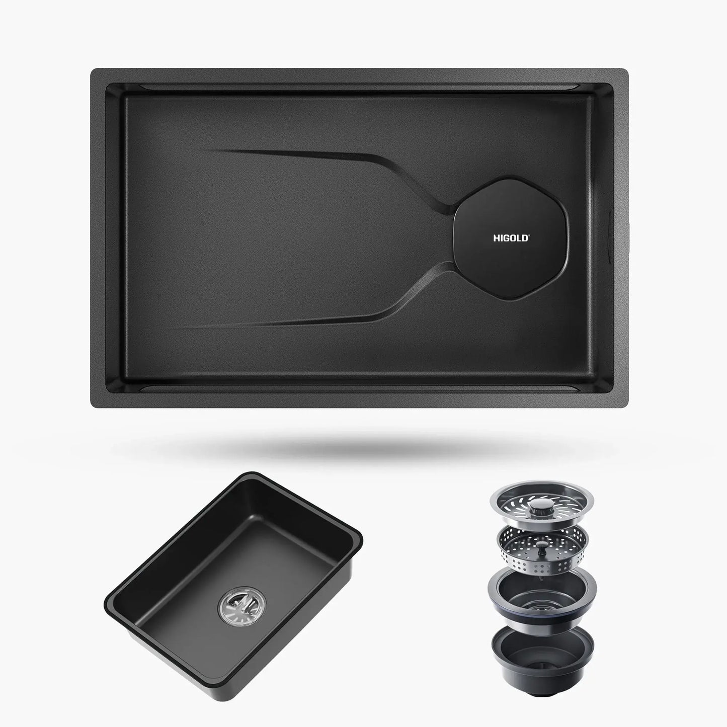 9" X 30" Black Stainless Steel Undermount Kitchen Sink - Homeroots - Flyclothing LLC