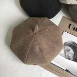 Solid Color Beret Hat - Trendsi - Flyclothing LLC
