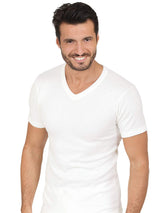 MaRe Premium Quality Cotton Wool Blend Men's V-Neck Neck T-Shirt. Proudly Made in Italy (460) - tittimitti - Flyclothing LLC