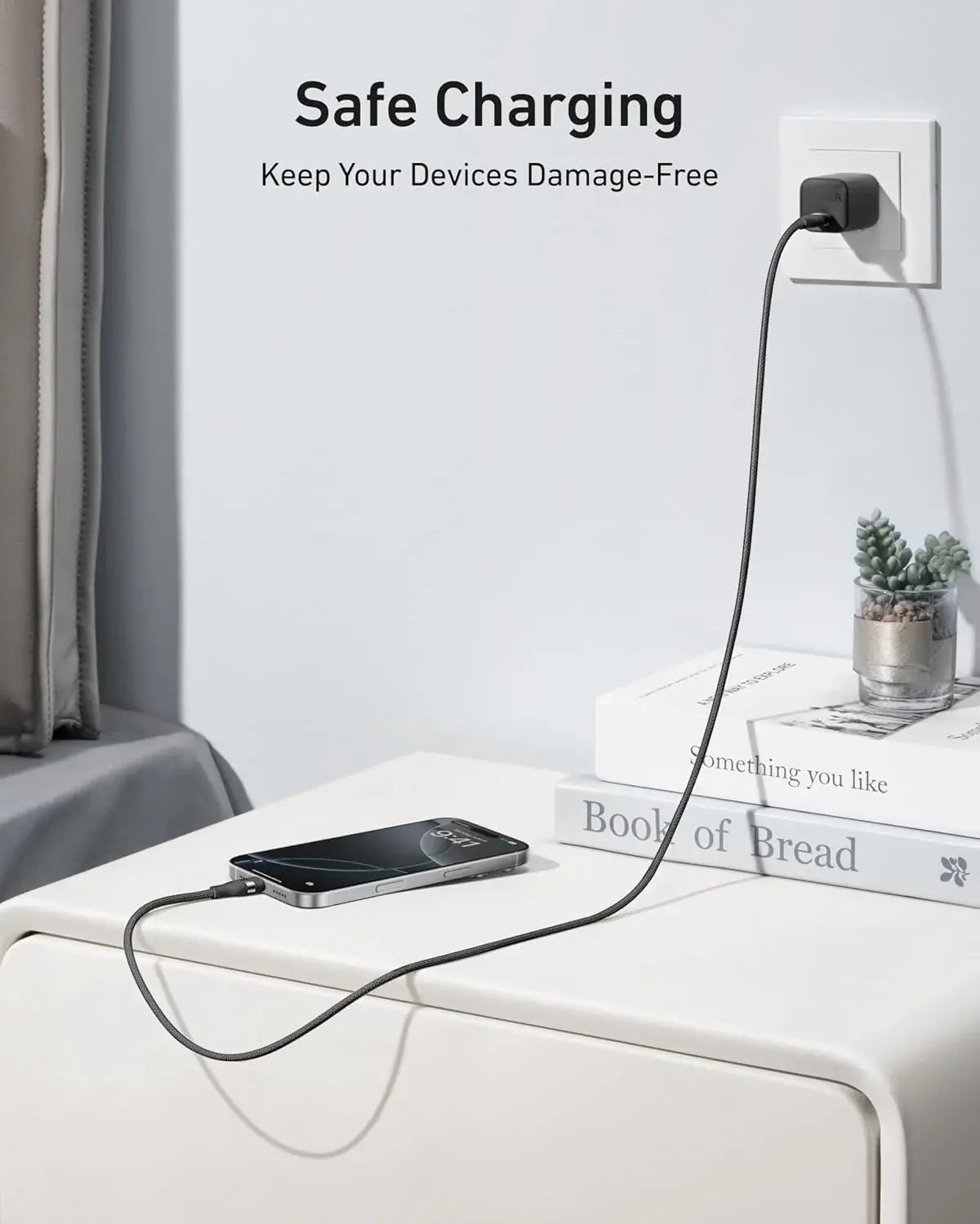 Anker USB-C to USB-C Cable (3 ft / 6 ft, 240W, Upcycled-Braided) - Anker - Flyclothing LLC