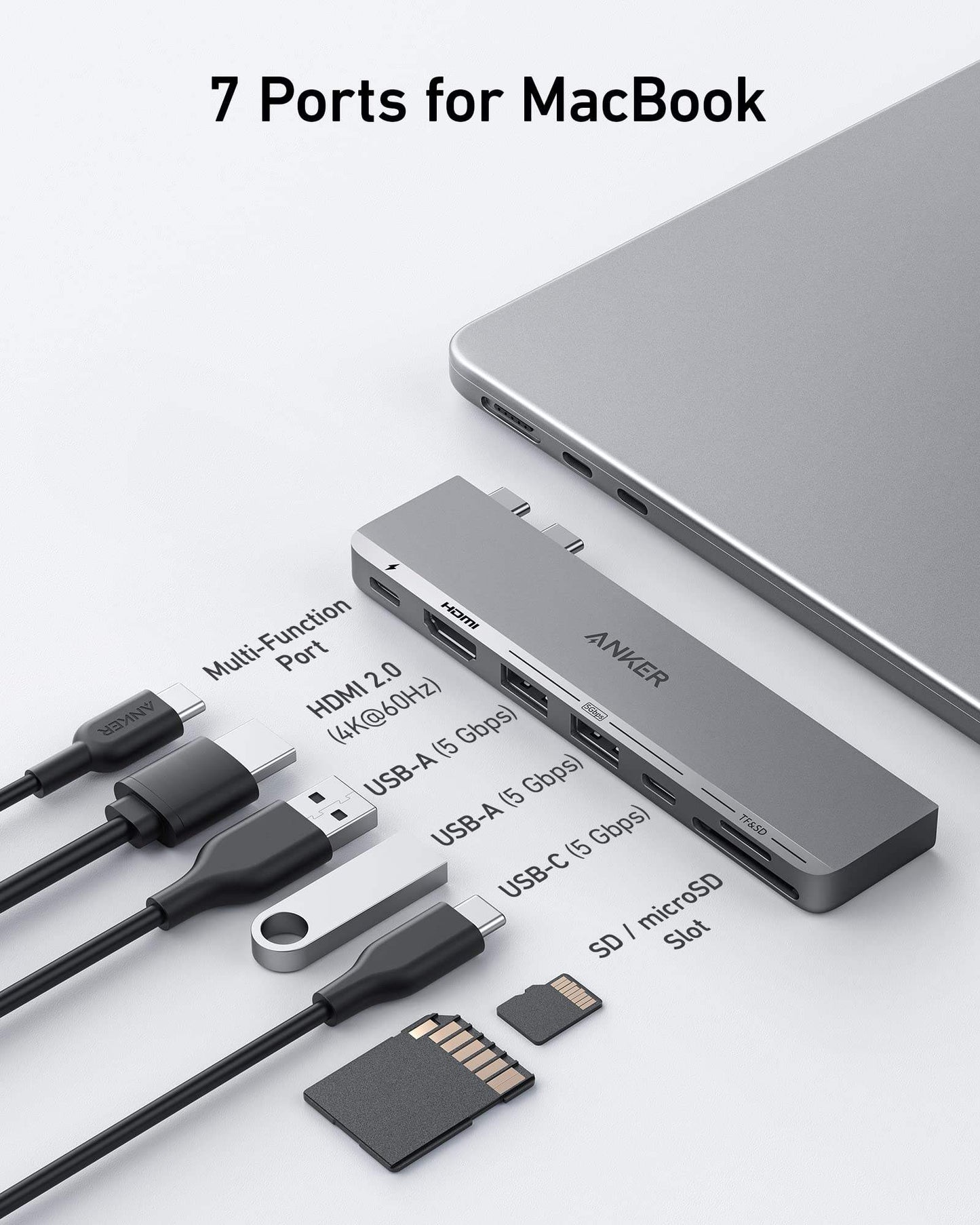 Anker <b>547</b> USB-C Hub (7-in-2, for MacBook) - Anker - Flyclothing LLC