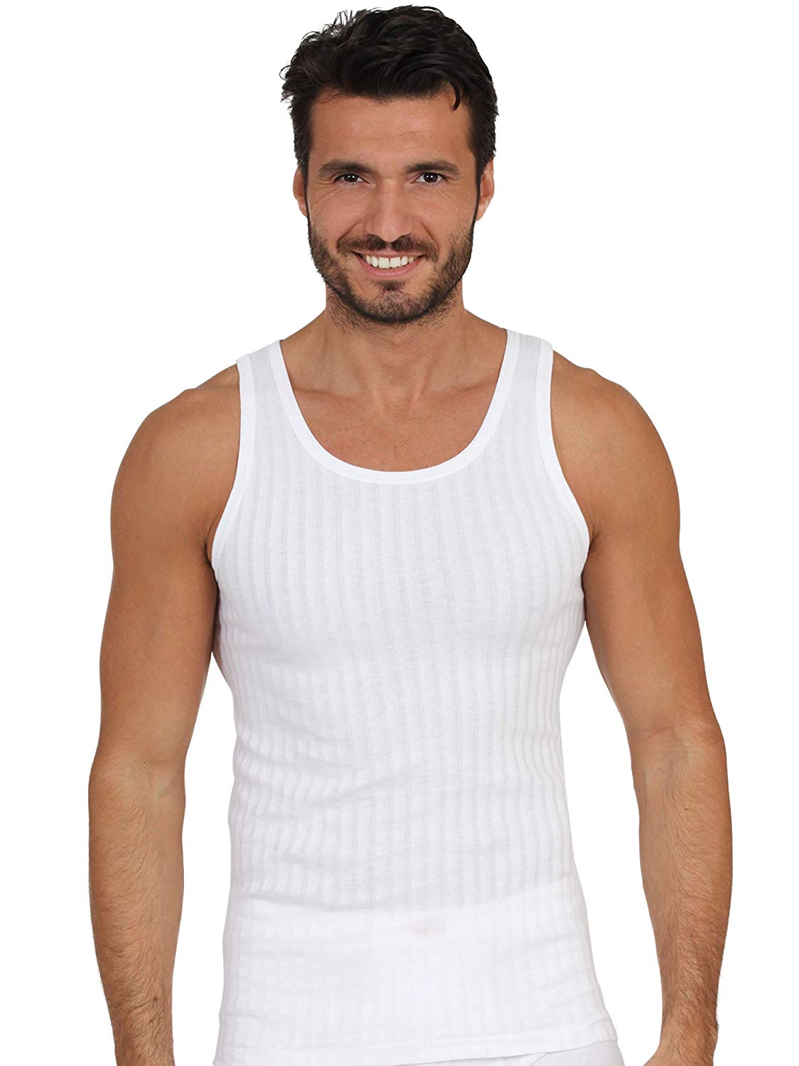 MaRe Luxury Italian Underwear 100% Mako Cotton Men's Sleeveless Muscle Tank Top Made in Italy (3260) - tittimitti - Flyclothing LLC