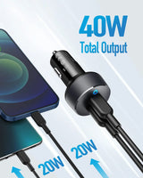 Anker <b>PowerDrive III</b> Duo USB-C Car Charger - Anker - Flyclothing LLC