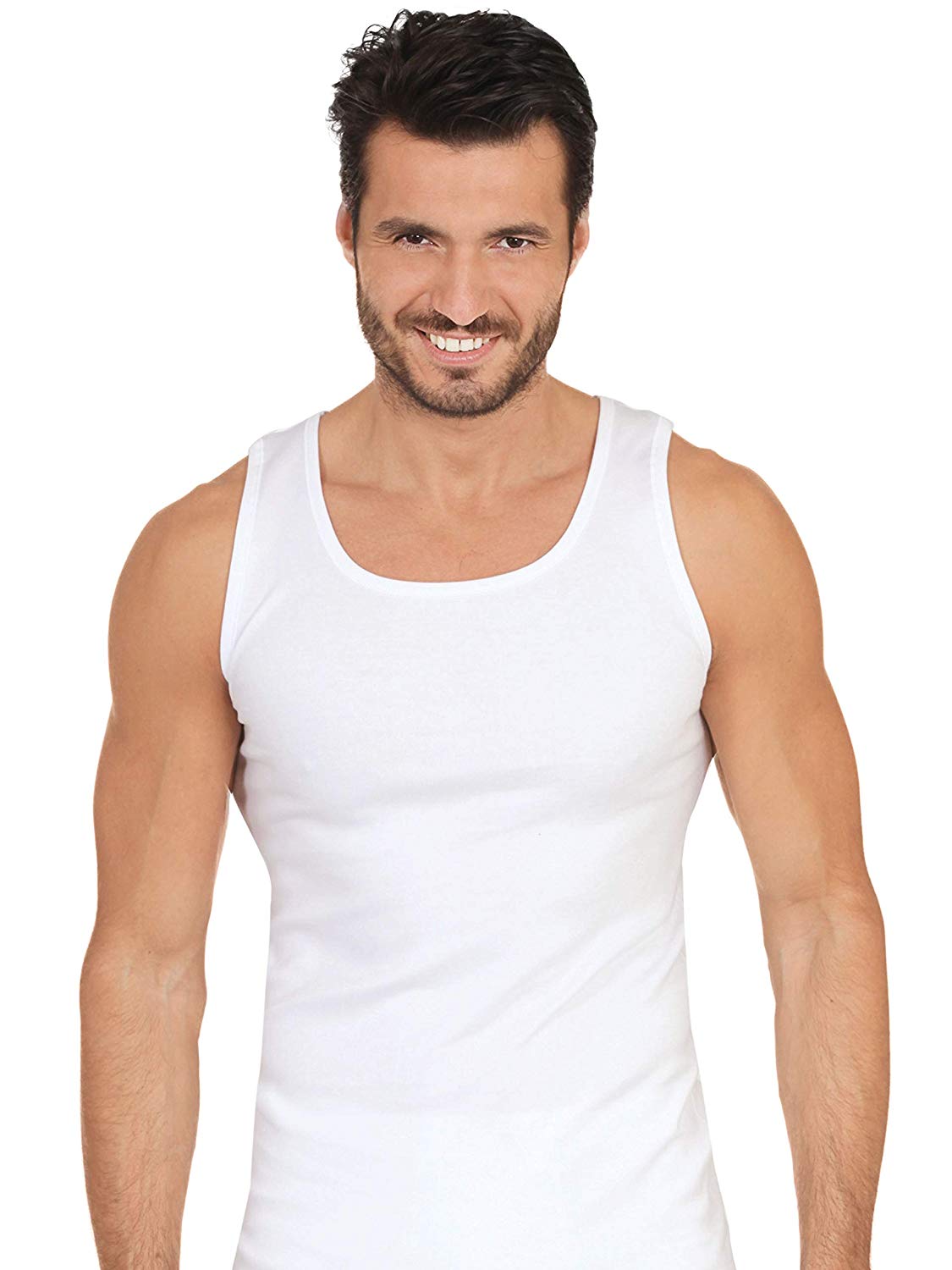 MaRe Premium Quality 100% Brushed Cotton/Fleece Men's Sleeveless Tank. Proudly Made in Italy. - tittimitti - Flyclothing LLC