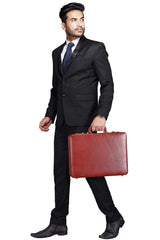 Expandable Office Suitcase Briefcase - Classy Leather Bags - Flyclothing LLC