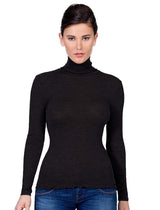 EGi Luxury Wool Silk Turtleneck Long Sleeve Top. Proudly Made in Italy (1494) - tittimitti - Flyclothing LLC