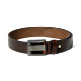 Pinecrest Dark Brown Leather Belt - Classy Leather Bags - Flyclothing LLC