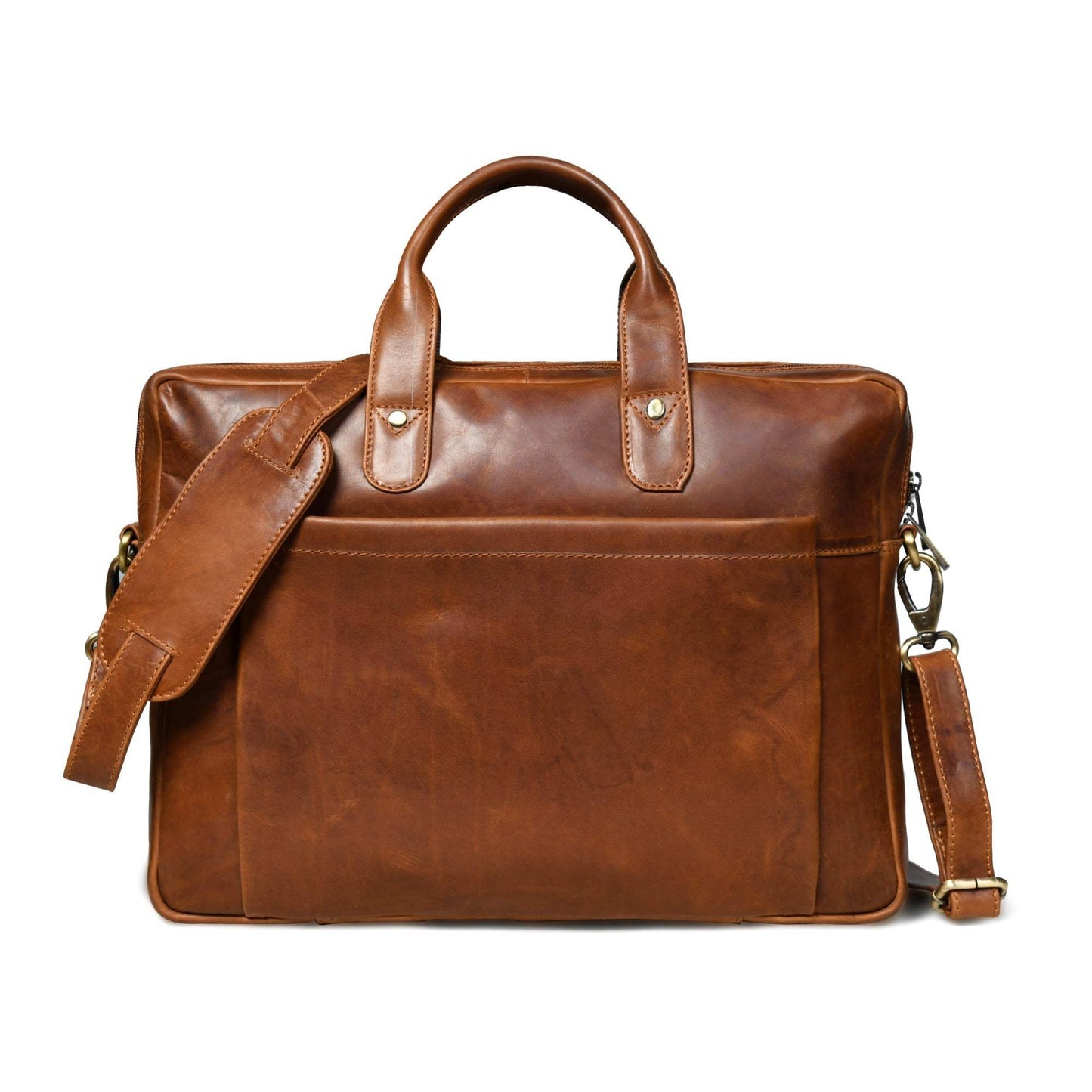 Denver Slim Laptop Briefcase - Classy Leather Bags - Flyclothing LLC