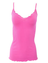 BASIC COTTON Free Spirit Premium Quality 100% Cotton Women's Spaghetti Straps Top Made in Italy (601)