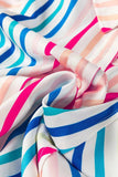 Contrast Stripes Collared Neck Button Up Shirt - Trendsi - Flyclothing LLC