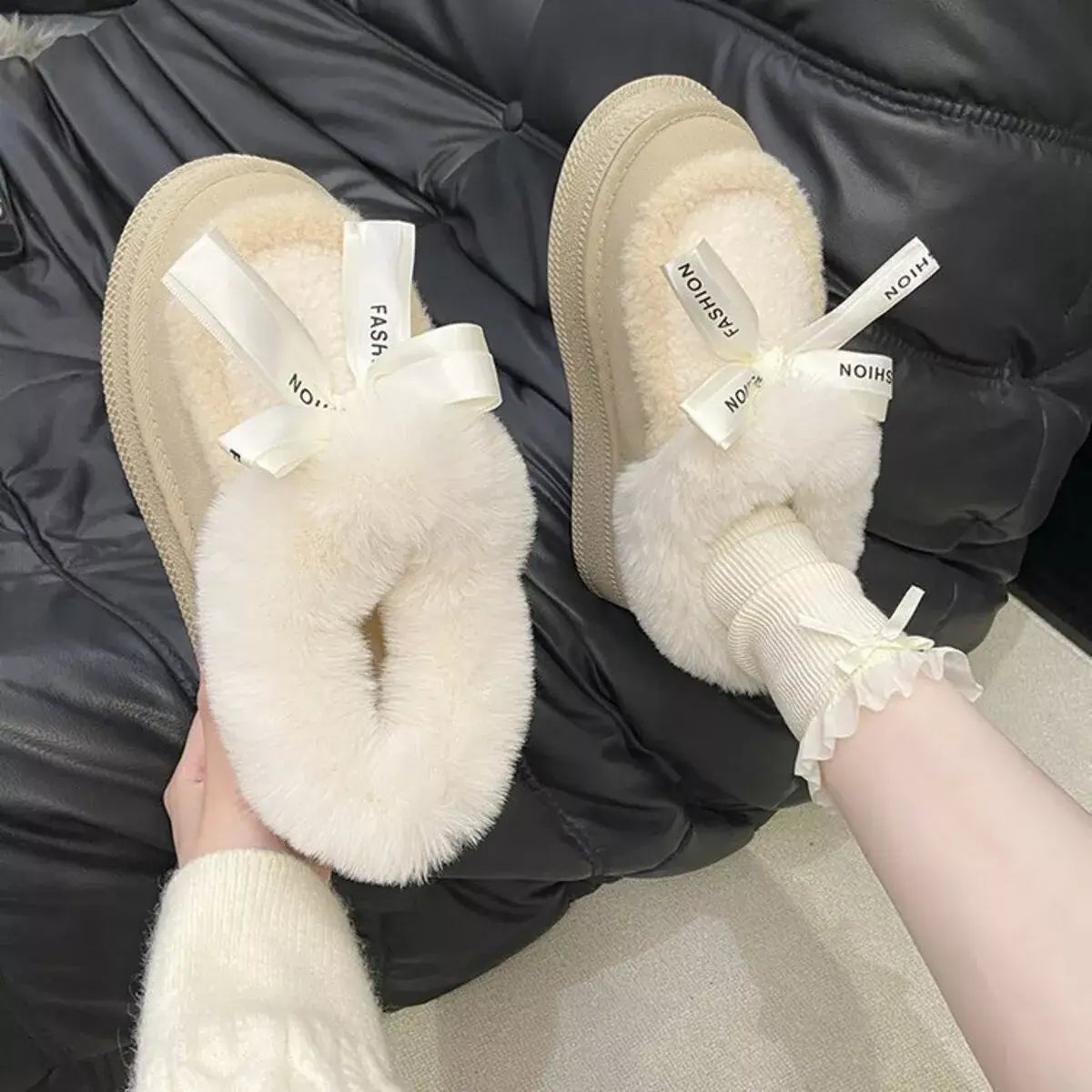 Round Toe Platform Boots - Trendsi - Flyclothing LLC