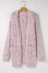 Pocketed Open Front Long Sleeve Cardigan - Trendsi - Flyclothing LLC