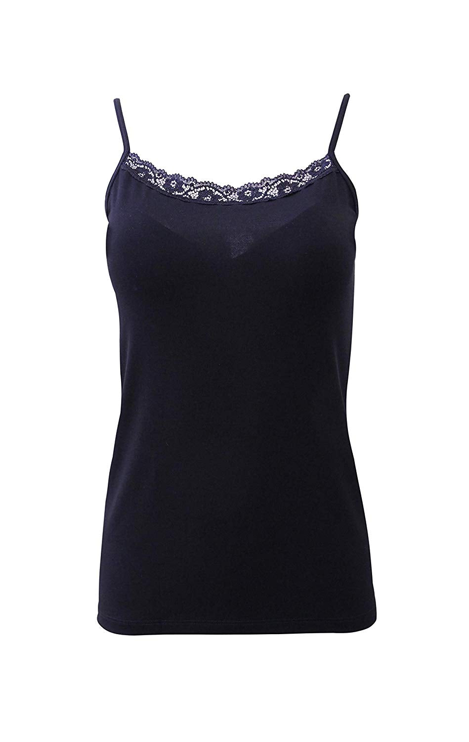 EGI Luxury Modal Women's Lace-Trimmed Tank Top. Proudly Made in Italy.(1120) - tittimitti - Flyclothing LLC
