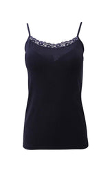 EGI Luxury Modal Women's Lace-Trimmed Tank Top. Proudly Made in Italy.(1120) - tittimitti - Flyclothing LLC