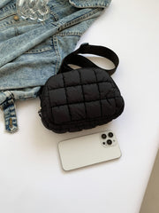 Bubble Texture Adjustable Strap Crossbody Bag - Trendsi