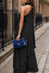 Mock Neck Single Shoulder Top and Pants Set - Trendsi - Flyclothing LLC