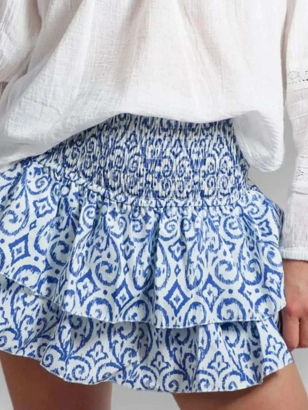 Layered Mini Skirt - Trendsi - Flyclothing LLC