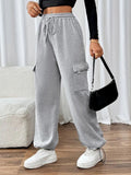 Perfee Drawstring Elastic Waist Joggers with Pockets - Trendsi