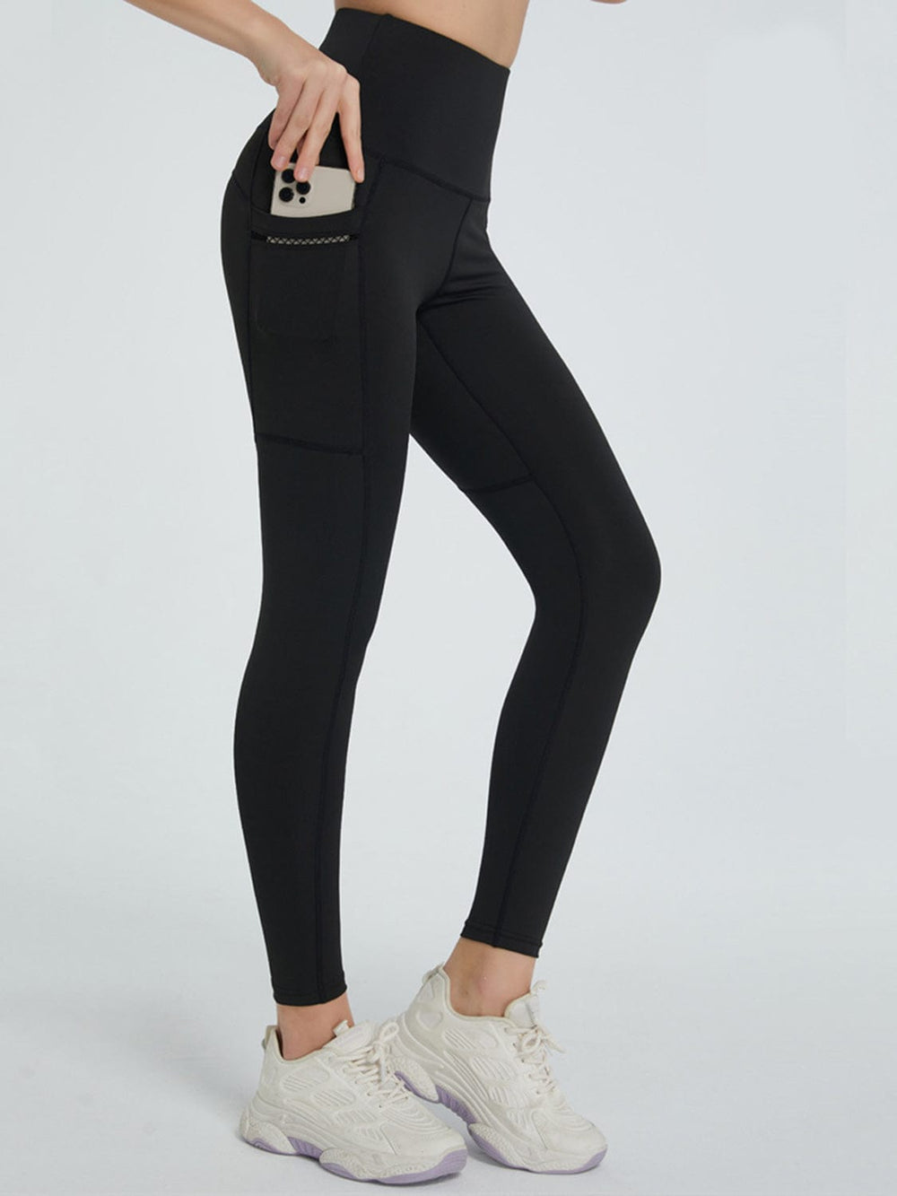 High Waist Active Leggings - Trendsi