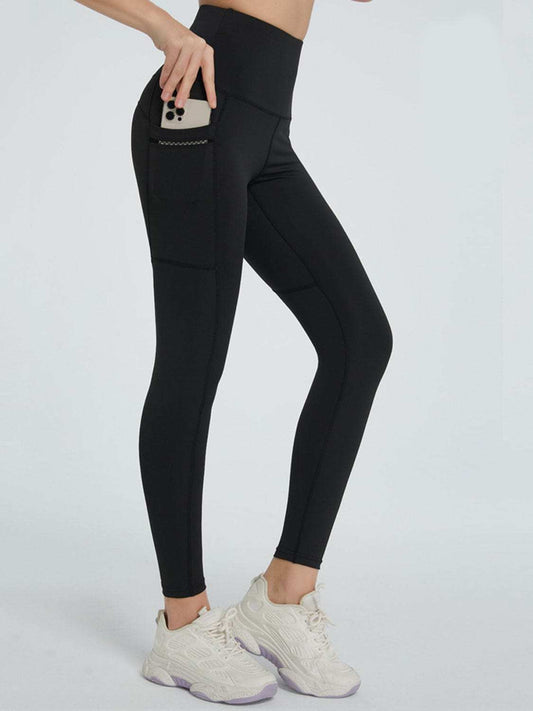 High Waist Active Leggings - Trendsi - Flyclothing LLC