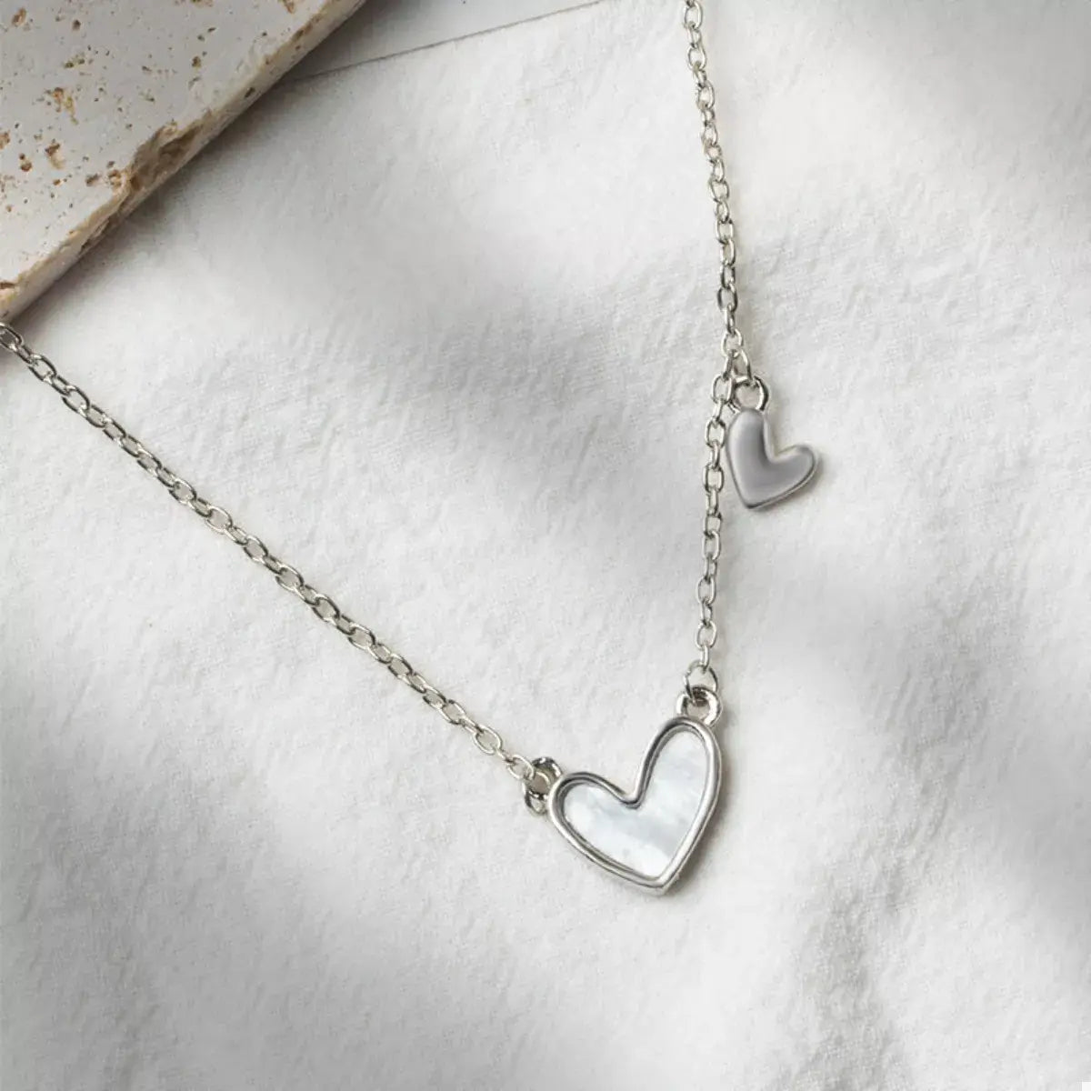 Alloy Heart Pendant Necklace - Trendsi - Flyclothing LLC