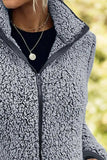 Pocketed Zip Up Turtleneck Jacket - Trendsi - Flyclothing LLC