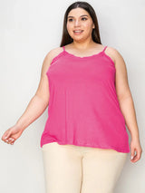Basic Bae Full Size Lace Trim V-Neck Cami - ShopBasicbae - Flyclothing LLC