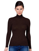 EGi Luxury Wool Silk Turtleneck Long Sleeve Top. Proudly Made in Italy (1494) - tittimitti - Flyclothing LLC