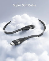 Anker USB-C to USB-C Cable (3 ft / 6 ft, 240W, Upcycled-Braided) - Anker - Flyclothing LLC