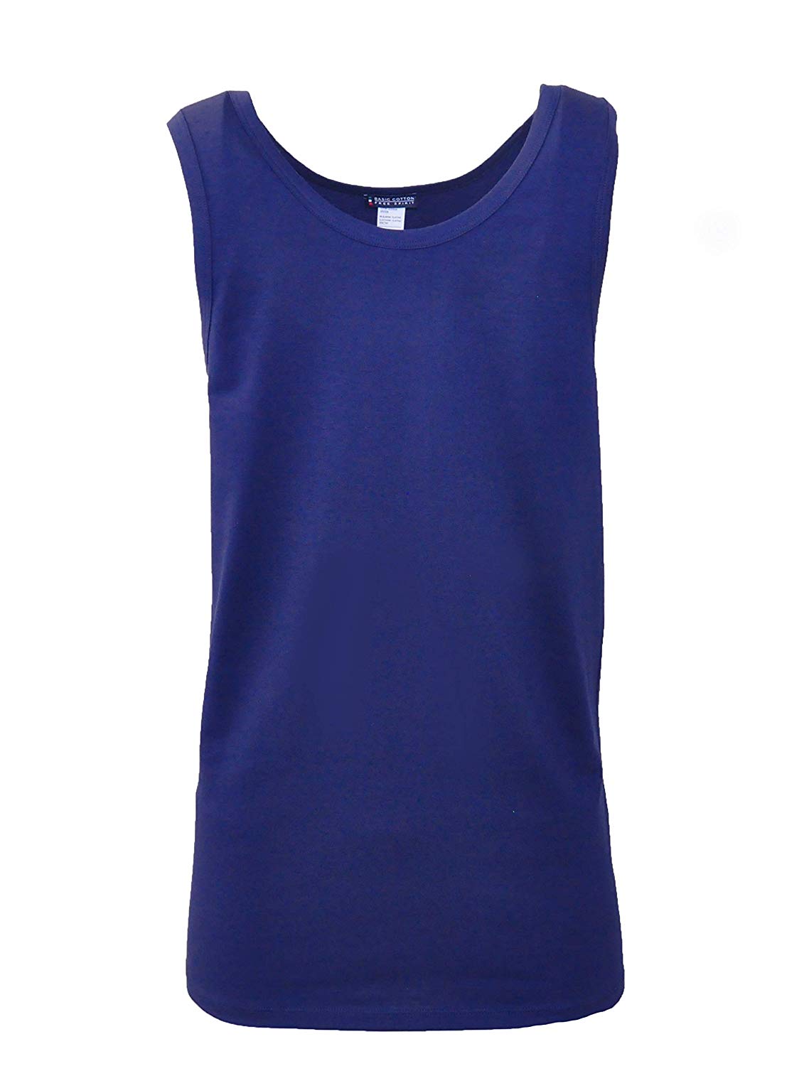 BASIC COTTON Free Spirit Premium Quality Cotton Men's Muscle Tank Top. Proudly Made in Italy (987)