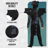 Minecraft Ender Dragon Costume for Kids, Video Game Inspired Character Outfit Halloween - SHOMICOBOUTIQUE - Flyclothing LLC