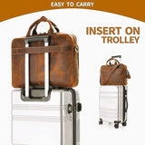 Bison Elite Office Briefcase - Classy Leather Bags - Flyclothing LLC