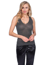 EGI Luxury Wool Silk V-Neck Tank Top. Proudly Made in Italy. - tittimitti - Flyclothing LLC