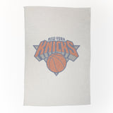 NY Knicks Oversized Logo Sublimated Sweatshirt Blanket