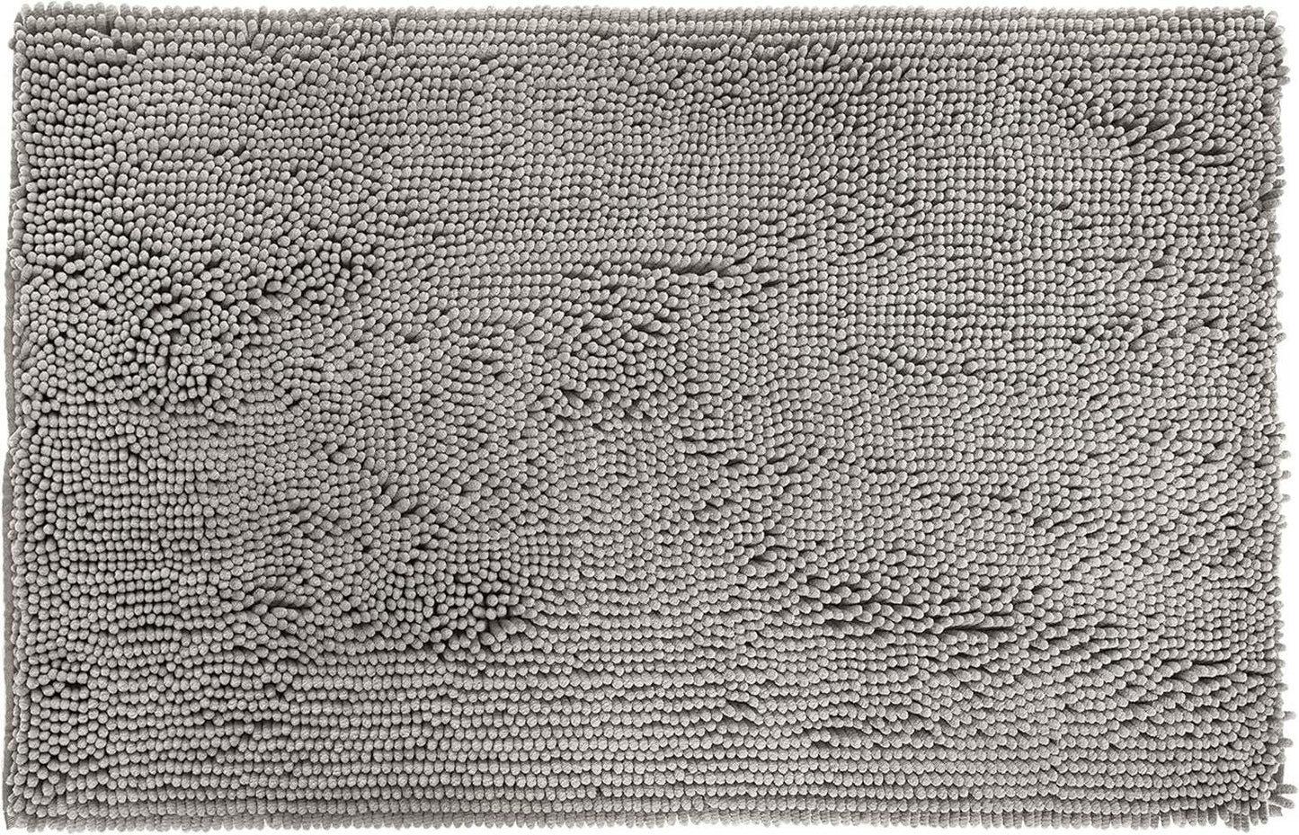 19" X 30" Gray Indoor Outdoor Chenille Door Mat - Homeroots - Flyclothing LLC