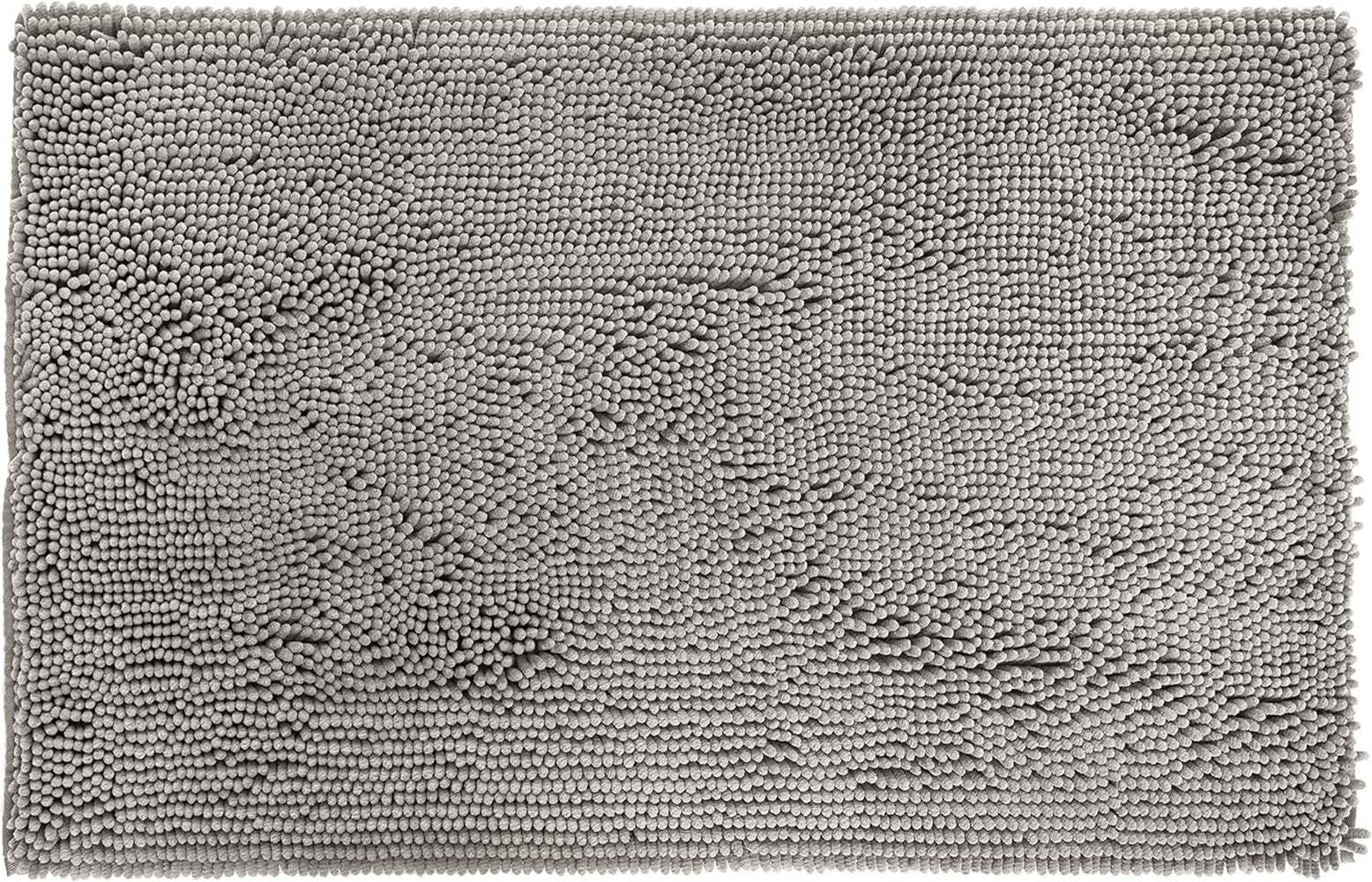 19" X 30" Gray Indoor Outdoor Chenille Door Mat - Homeroots - Flyclothing LLC