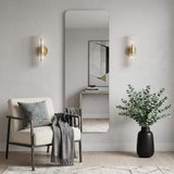 65" Silver Frameless Full Length Hanging Mirror - HomeRoots - Flyclothing LLC
