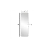 56" Silver Frameless Full Length Hanging Mirror - HomeRoots - Flyclothing LLC