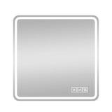 36" Square Lighted Frameless Bathroom Vanity Mirror - HomeRoots - Flyclothing LLC
