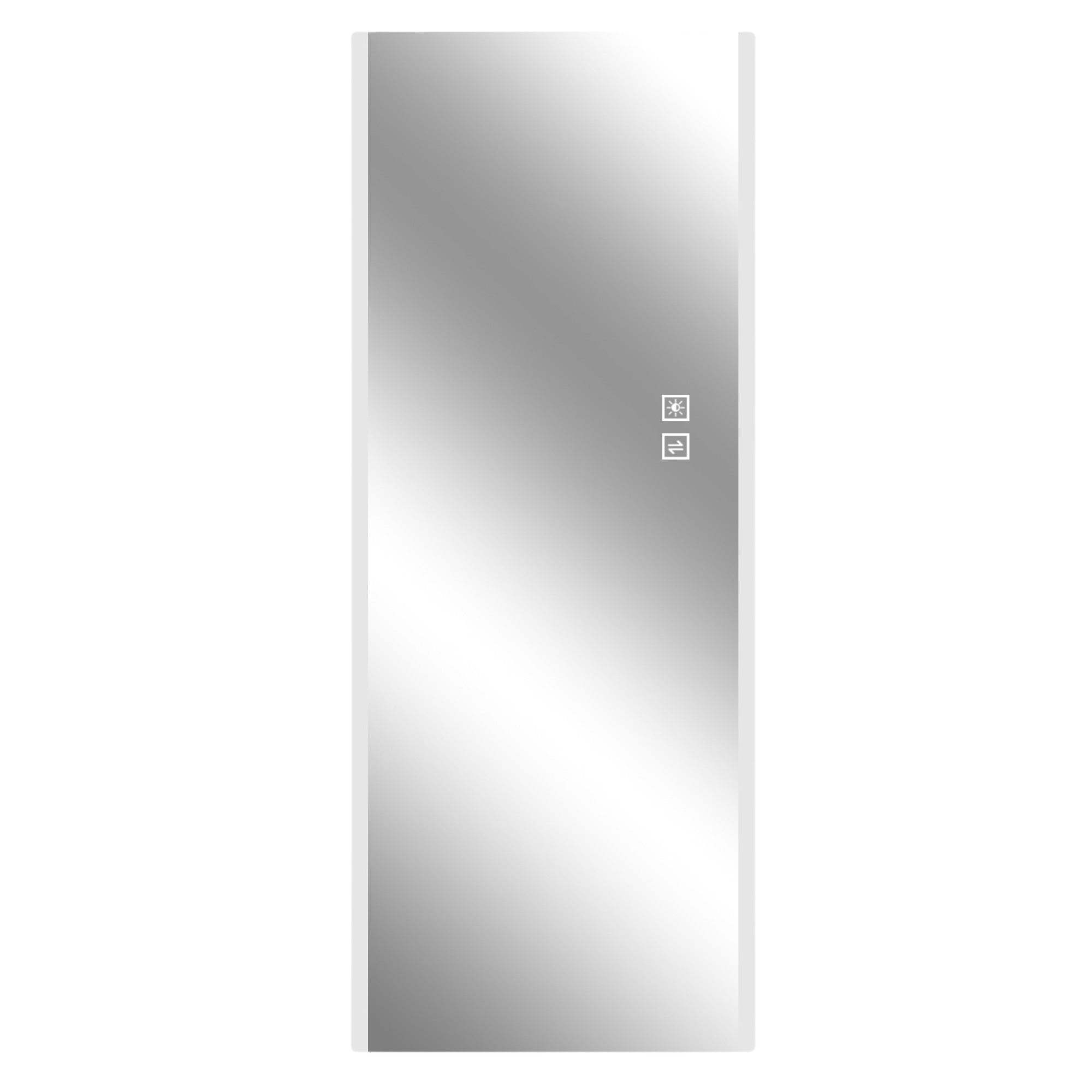 65" Silver Lighted Frameless Full Length Hanging Mirror - HomeRoots - Flyclothing LLC
