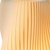 9" Beige And Natural Wavy Geometric Battery Operated Table Lamp - Homeroots - Flyclothing LLC