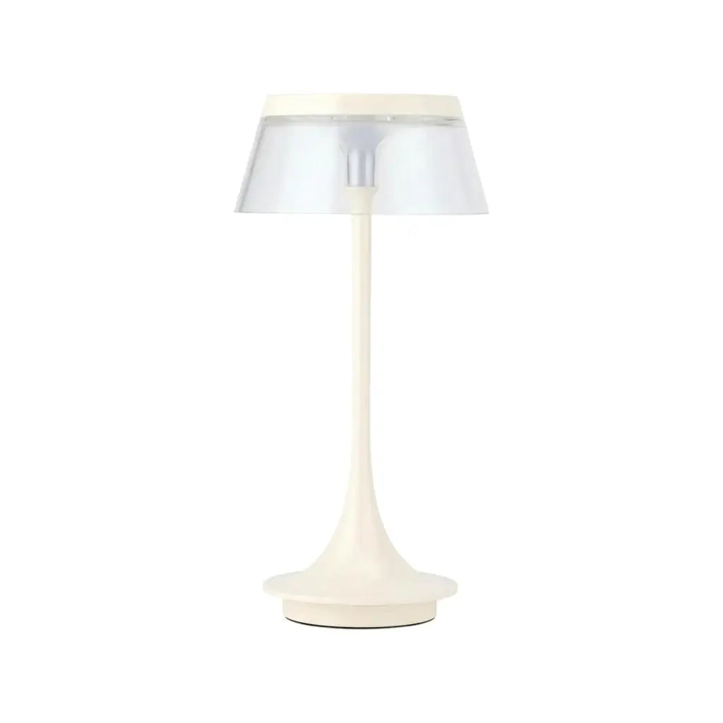 Set of Two 11" White Geometric USB Bedside Lamps With Novelty Shades - Homeroots - Flyclothing LLC