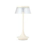 Set of Two 11" White Geometric USB Bedside Lamps With Novelty Shades - Homeroots - Flyclothing LLC