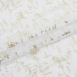 72" White And Gold Abstract Shower Curtain - Homeroots - Flyclothing LLC