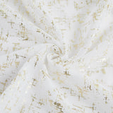 72" White And Gold Abstract Shower Curtain - Homeroots - Flyclothing LLC